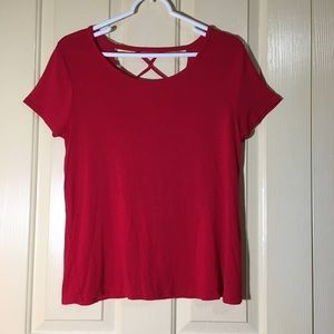 Cato’s Flowy Red Blouse
